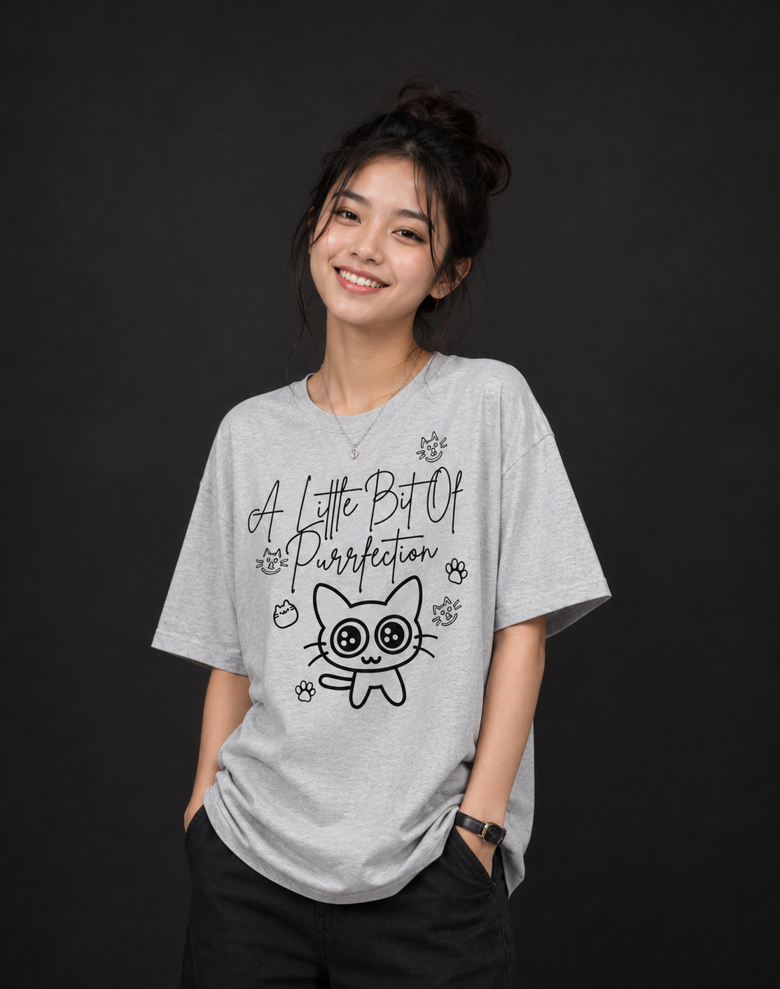 Cozy Doodle Cat Lover Unisex T-shirt