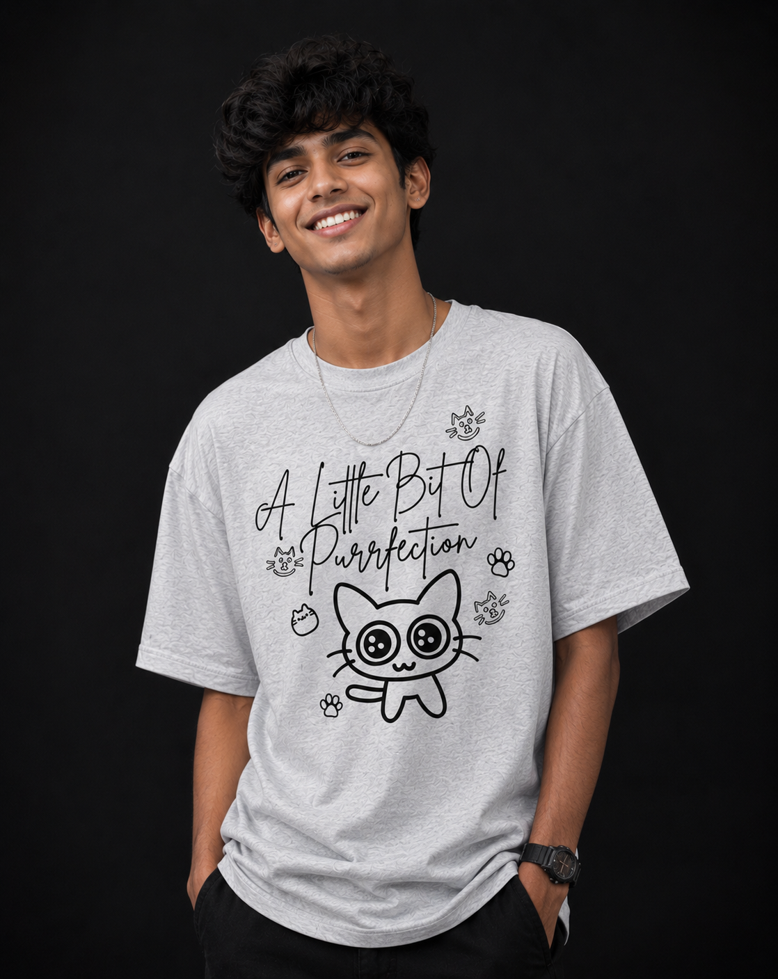 Cozy Doodle Cat Lover Unisex T-shirt