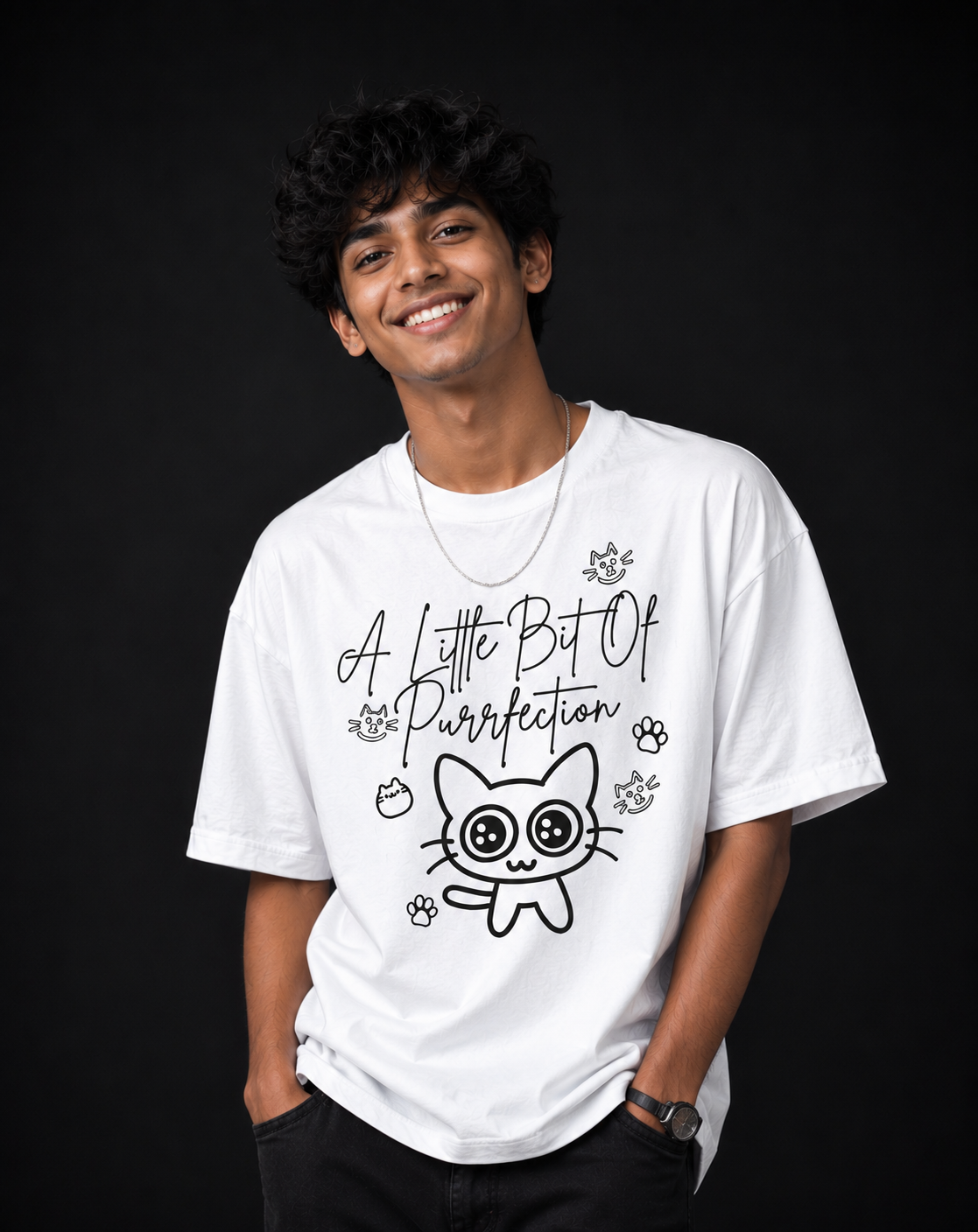 Cozy Doodle Cat Lover Unisex T-shirt