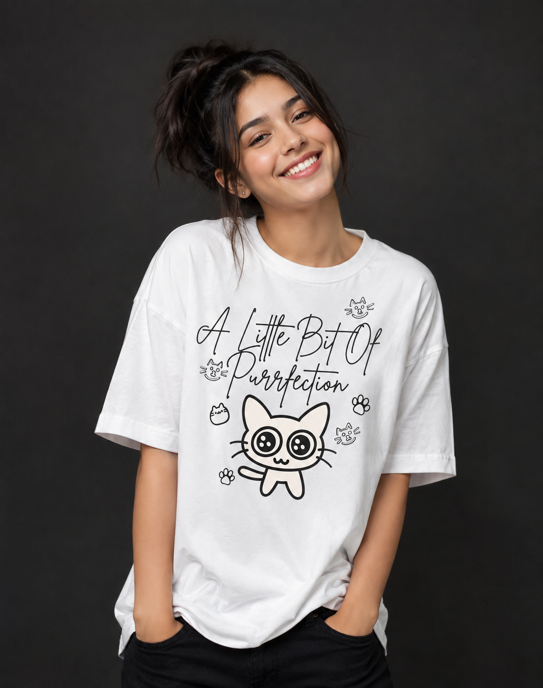 Cozy Doodle Cat Lover Unisex T-shirt